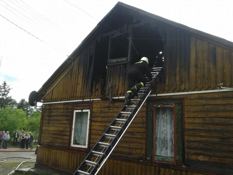 Pożar przy Jagiellońskiej (zdjęcia)
