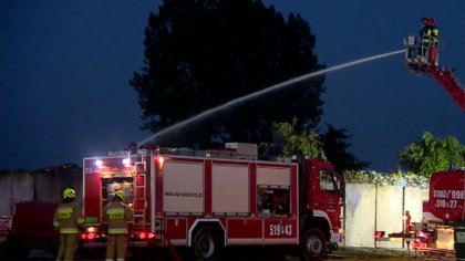 Ostrów Mazowiecka - Do kolejnego pożaru składowiska śmieci doszło w miejscowości