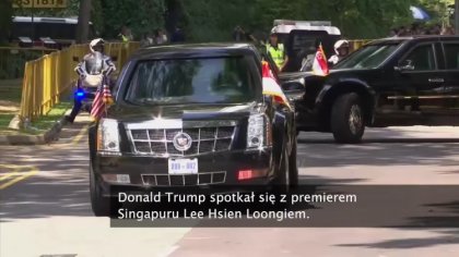 Ostrów Mazowiecka - Donald Trump spotkał się z premierem Singapuru Lee Hsien Loo