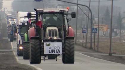 Ostrów Mazowiecka - W całym kraju odbyły się protesty rolnicze. Rolnicy blokowal