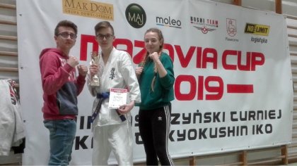 Ostrów Mazowiecka - Kacper Miler z Brokowskiego Klubu Karate Kyokushinkai zdobył