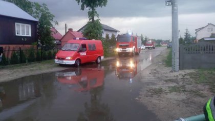 Ostrów Mazowiecka - Silne burze z gradem które przeszły wczoraj nad terenem powi