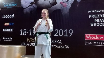 Ostrów Mazowiecka - Zofia Sobotka reprezentowała Brokowski Klub Karate Kyokushin