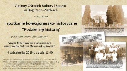 Ostrów Mazowiecka - Gminny Ośrodek Kultury i Sportu w Bogutach-Piankach zaprasza