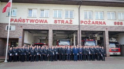 Ostrów Mazowiecka - W Komendzie Powiatowej Państwowej Straży Pożarnej w Ostrowi 