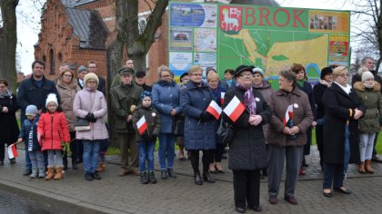 Ostrów Mazowiecka - W gminie Brok zorganizowano obchody 101 rocznicy odzyskania 