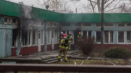 Ostrów Mazowiecka - W nieużytkowanym budynku po byłej szkole podstawowej przy ul