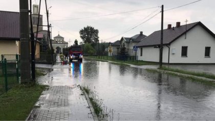 Ostrów Mazowiecka - Wczoraj w powiecie ostrowskim doszło do intensywnych opadów 