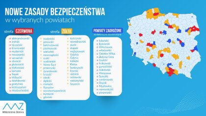 Ostrów Mazowiecka - Ministerstwo Zdrowia opublikowało listę powiatów w których o