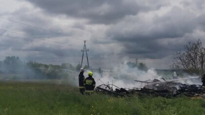 Ostrów Mazowiecka - Do pożaru drewnianej stodoły doszło w miejscowości Kramkowo 