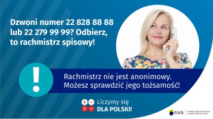 Ostrów Mazowiecka - Rachmistrzowie spisowi kontaktują się przez telefon, dzwonią