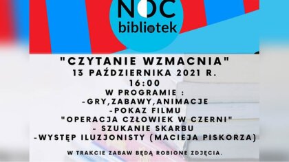 Ostrów Mazowiecka - W Bibliotece Publicznej Gminy Andrzejewo odbędzie się Noc Bi