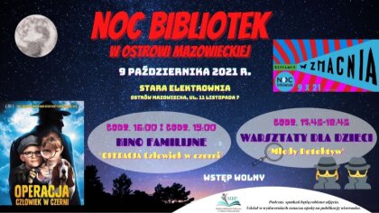 Ostrów Mazowiecka - Już niebawem w Starej Elektrowni odbędzie się Noc Bibliotek,