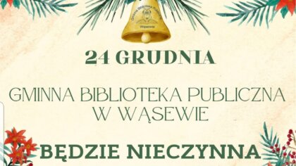 Ostrów Mazowiecka - Gminna Biblioteka Publiczna w Wąsewie na swoim profilu na Fa