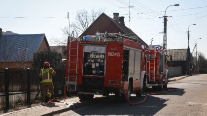 Ostrów Mazowiecka - Do pożaru przy ulicy Partyzantów doszło w piątkowe popołudni