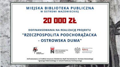 Ostrów Mazowiecka - Miejska Biblioteka Publiczna w Ostrowi Mazowieckiej podzieli