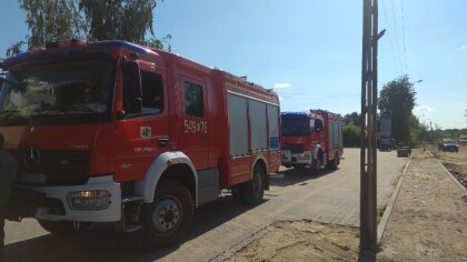 Ostrów Mazowiecka - Ochotnicza Straż Pożarna w Zarębach Kościelnych wezwana do a