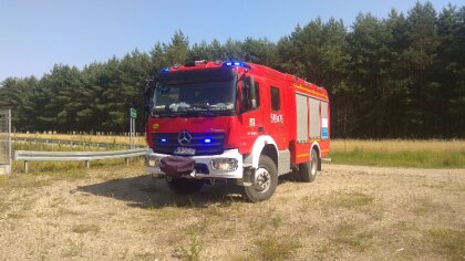 Ostrów Mazowiecka - Ochotnicza Straż Pożarna w Zarębach Kościelnych została zady