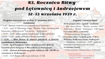 Ostrów Mazowiecka - Gmina Andrzejewo zaprasza do wzięcia udziału w obchodach 83.