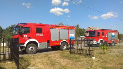 Ostrów Mazowiecka - Ochotnicza Straż Pożarna w Zarębach Kościelnych została zady