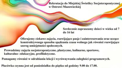 Ostrów Mazowiecka - Miejska Świetlica Socjoterapeutyczna w Ostrowi Mazowieckiej 