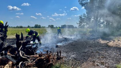 Ostrów Mazowiecka - Ochotnicza Straż Pożarna w Broku stanęła przed trudnym zadan