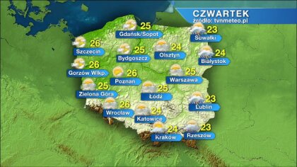 Ostrów Mazowiecka - W czwartek nad morzem dopisze słoneczna aura. Termometry pok