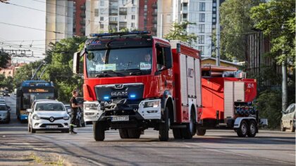 Ostrów Mazowiecka - W godzinach porannych strażacy z Państwowej Straży Pożarnej 