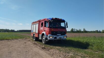 Ostrów Mazowiecka - W miejscowości Kietlanka doszło do pożaru trawy. Na miejsce 