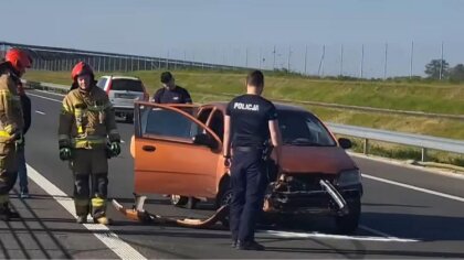 Ostrów Mazowiecka - Zdarzenie drogowe na trasie S61 to odpowiednie przypomnienie