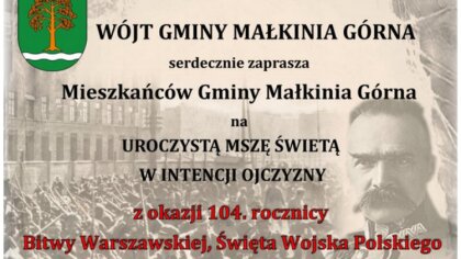 Ostrów Mazowiecka - Wójt Gminy Małkinia Górna ma zaszczyt zaprosić wszystkich mi