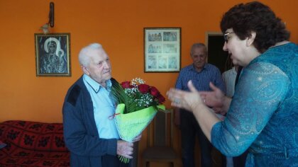 Ostrów Mazowiecka - Pan Tadeusz Wardaszka najstarszy mieszkaniec gminy Andrzejew