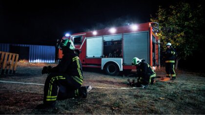 Ostrów Mazowiecka - W miejscowości Jarząbka doszło do groźnego pożaru stodoły, k