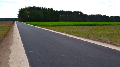 Ostrów Mazowiecka - Zakończono prace nad budową drogi Świerże - Klimonty co stan