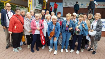 Ostrów Mazowiecka - Seniorzy z Klubów Senior+ w Małkini Górnej oraz Prostyni wzi