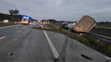 Ostrów Mazowiecka - Uwaga kierowcy! Na drodze K8, na odcinku 540.4 km w Nagoszew