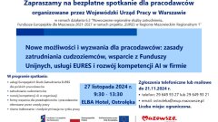 Ostrów Mazowiecka - Wojewódzki Urząd Pracy w Warszawie zaprasza pracod