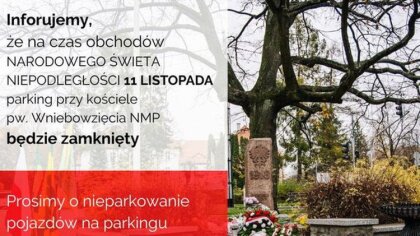 Ostrów Mazowiecka - Podczas obchodów Narodowego Święta Niepodległości parking pr