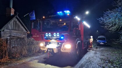 Ostrów Mazowiecka - W miejscowości Glina służby ratunkowe interweniowały w związ