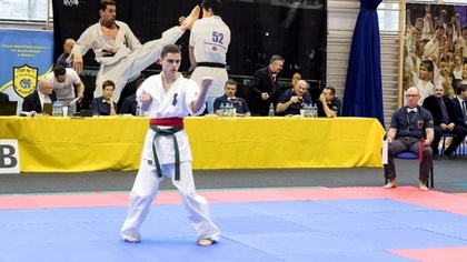 Ostrów Mazowiecka - Maciej Grabowski z Ostrowskiego Klubu Karate Kyokushin zakwa