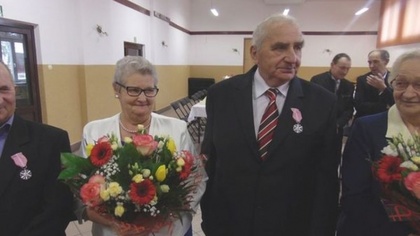 Ostrów Mazowiecka - Dziewięć par z gminy Nur obchodziło jubileusz 50-lecia pożyc