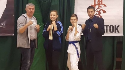 Ostrów Mazowiecka - Kacper Miler z Brokowskiego Klubu Karate Kyokushinkai wywalc