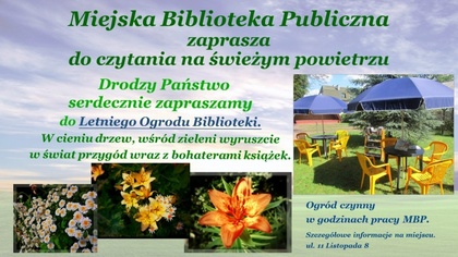 Ostrów Mazowiecka - Miejska Biblioteka Publiczna w Ostrowi Mazowieckiej zaprasza