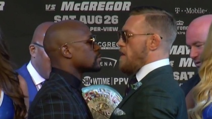 Ostrów Mazowiecka - Conor McGregor i Floyd Mayweather Junior deklarują pełną got