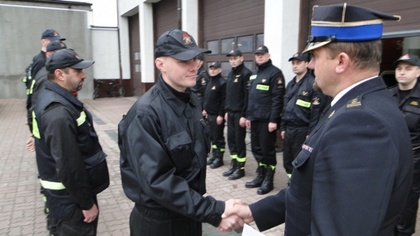 Ostrów Mazowiecka - Kapitan Jarosław Goca w uznaniu za wzorowe wykonywanie zadań