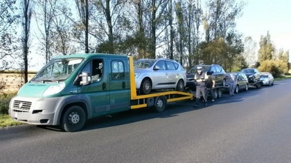 Ostrów Mazowiecka - Funkcjonariusze z Komendy Powiatowej Policji w Stargardzie z