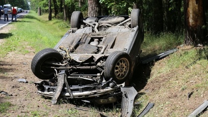 Ostrów Mazowiecka - Kierująca bmw przeżyła chwilę grozy. Kobieta straciła panowa